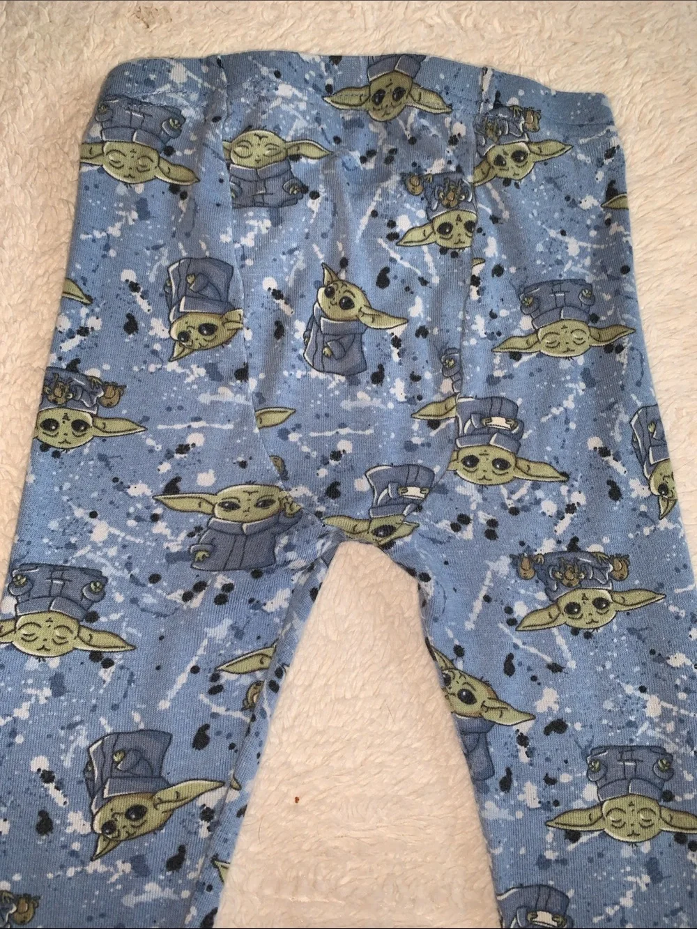 Gap Star Wars Yoda Blue Pajama Set 2 EUC